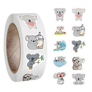 ⭐500 1" Koala Bear Stickers
